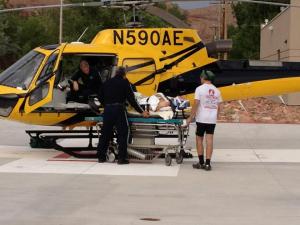 Seth Loading Dad Into Medevac